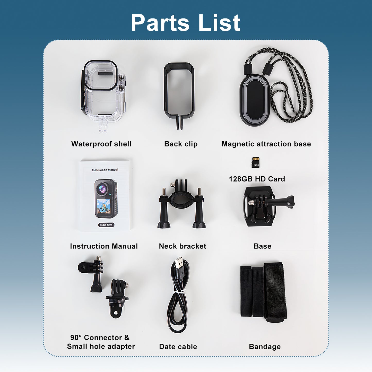 4K 60FPS 30MP WIFI Action cam with dual screen