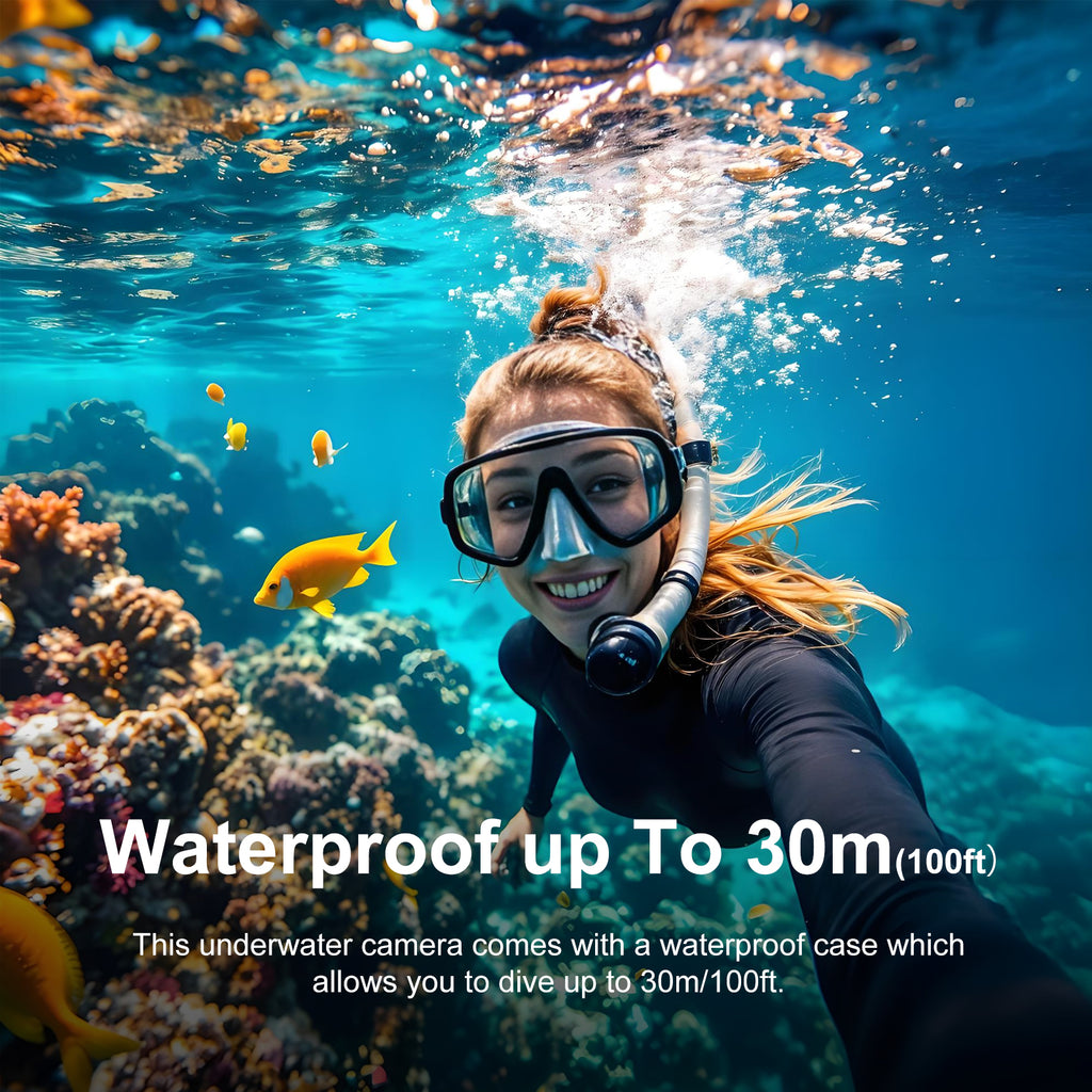 NUISK 128GB 4K Thumb Action camera