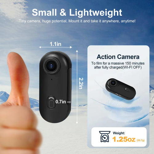 NUISK 32GB 1080P Thumb Action Camera