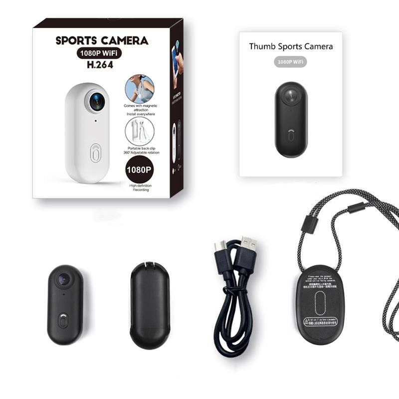 NUISK 32GB 1080P Thumb Action Camera