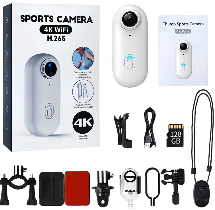 NUISK 128GB 4K Thumb Action camera