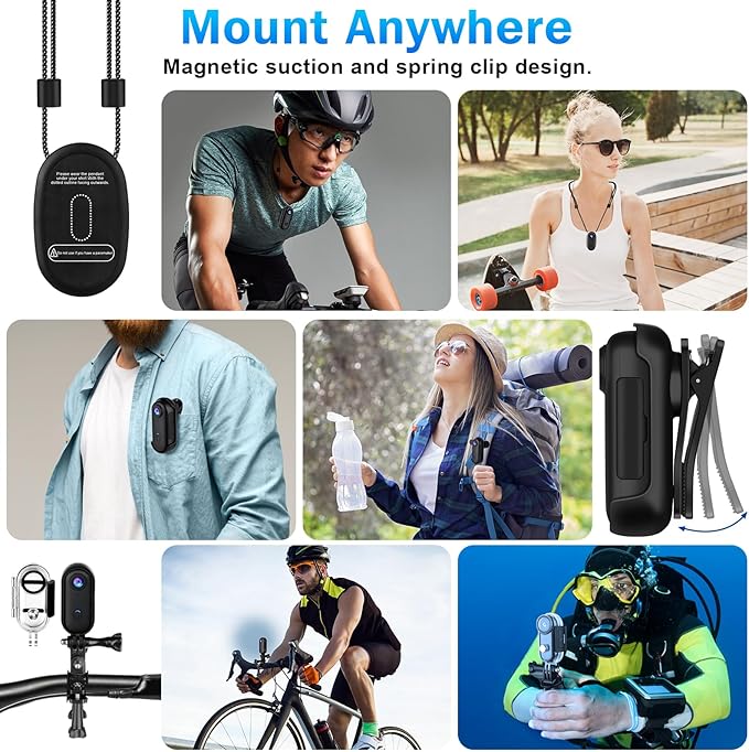 NUISK 64GB 4K Thumb Action camera