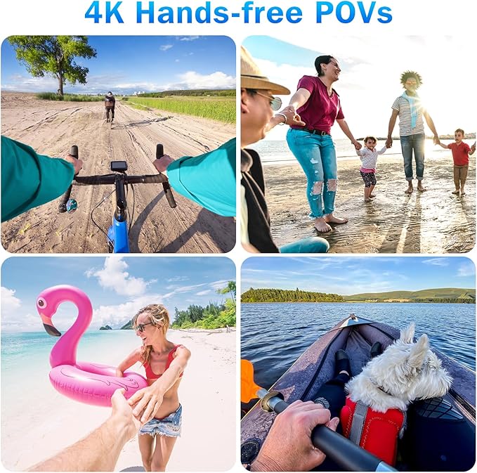NUISK 64GB 4K Thumb Action camera