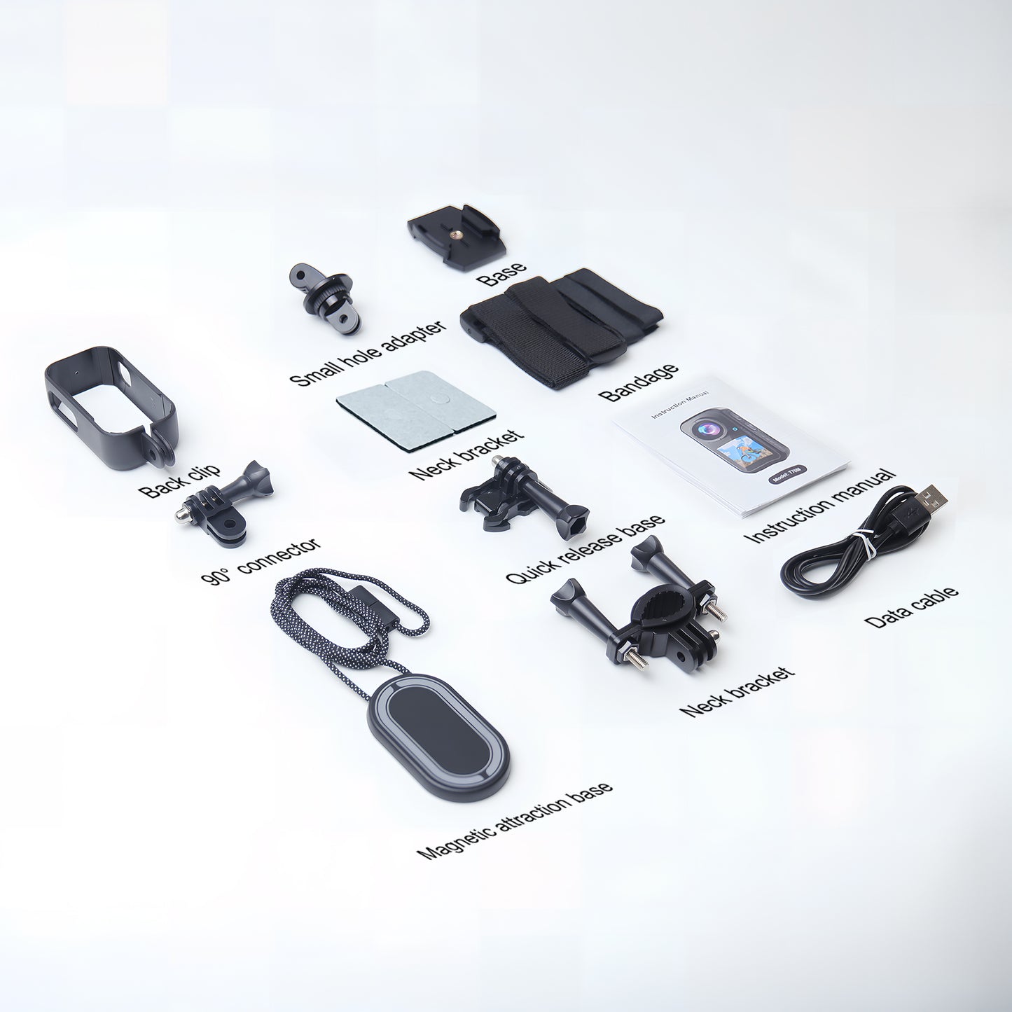 4K 60FPS 64GB 30MP WIFI Action cam with dual screen