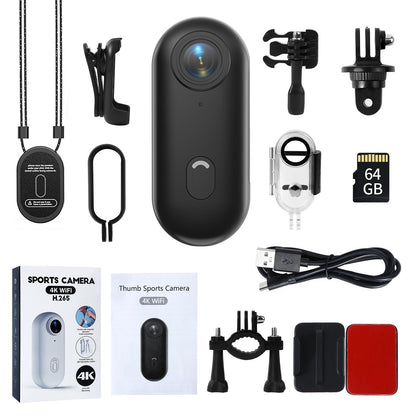 NUISK 64GB 4K Thumb Action camera