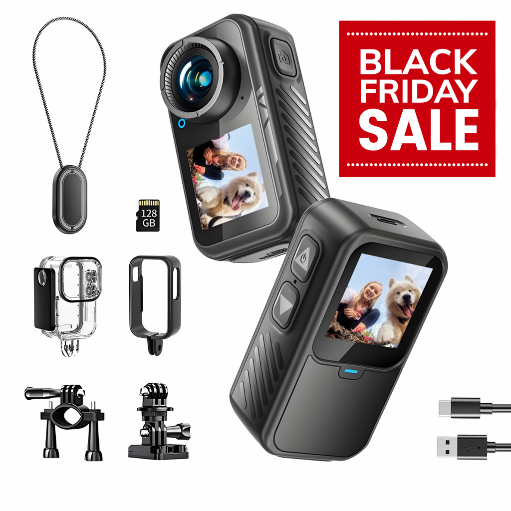 4K 60FPS 30MP WIFI Action cam with dual screen