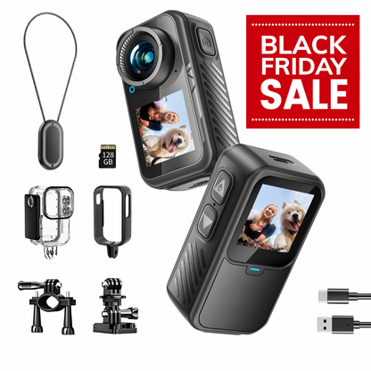 4K 60FPS 30MP WIFI Action cam with dual screen